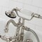 Kingston Brass CA1011T8 3-3/8" Tub Wall Mount Clawfoot Tub Faucet with Hand Shower, Brushed Nickel CA1011T8 - alternate 5